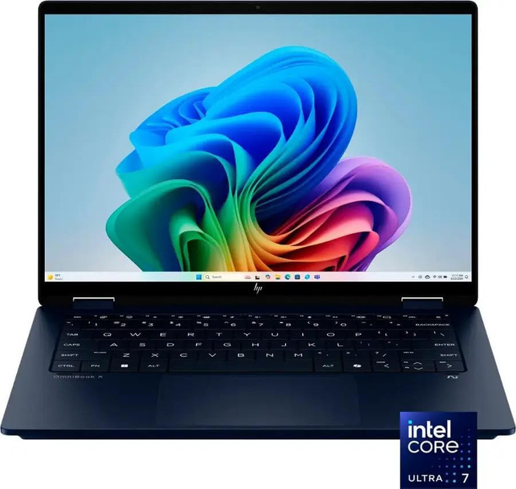 لپ تاپ اچ پی _ HP OMINIBOOK X Flip 14 Ultra7-256V 16GB 512GB SSD Intel ARC 140V VS NPU
