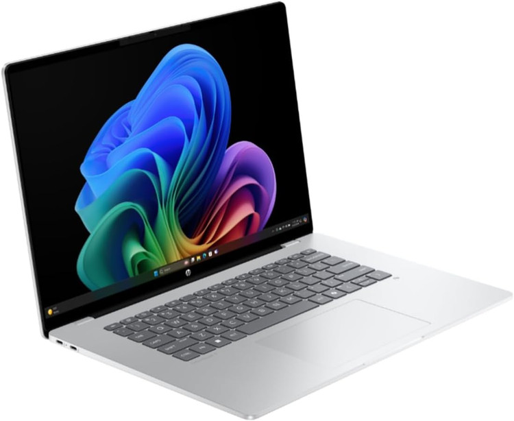 لپ تاپ اچ پی _ +HP OMNIBOOK 5-16 snapdragon Xplus 32GB 512GB 128 MB Qualcmm Adreno + NPU 16.1 FHD