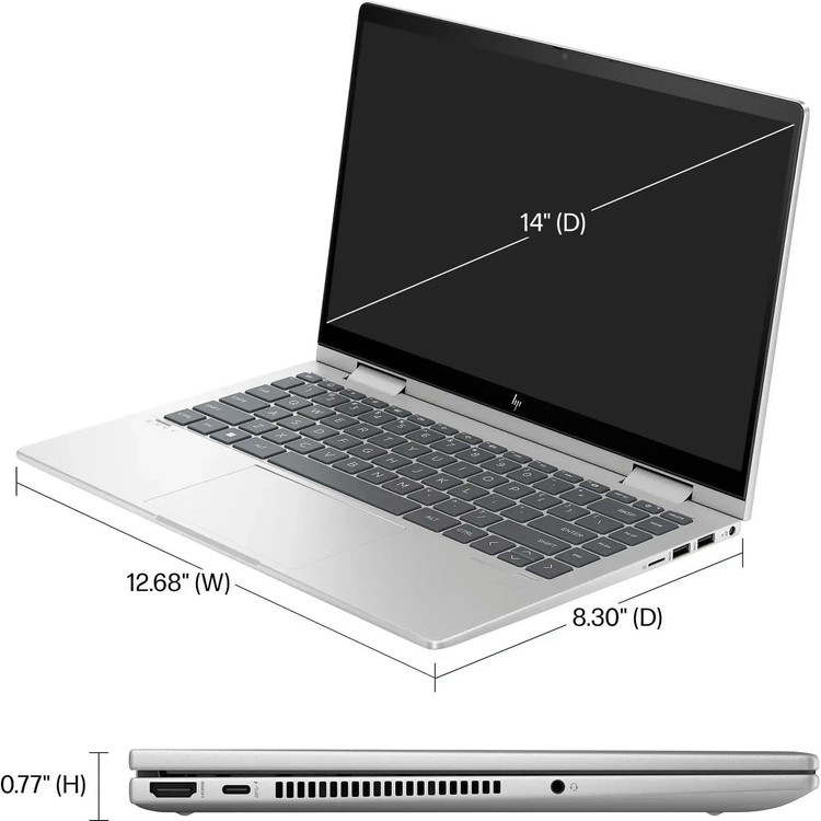 لپ تاپ اچ پی - HP Envy 14 Ultra 7-155U 16GB 512GB SSD INTEL R 14.1 WUXGA TOUCH X360