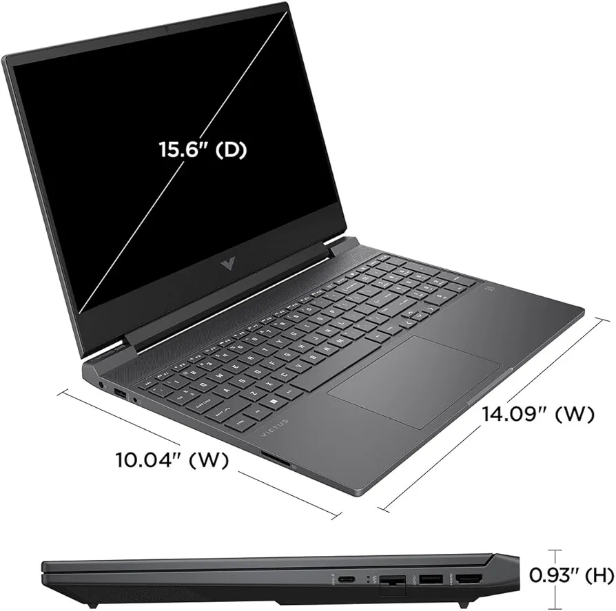 لپ تاپ اچ پی - Hp Victus 16	Ryzen5-6600H	16GB	1TB SSD	4GB RTX 3050Ti	16"FHD 144Hz