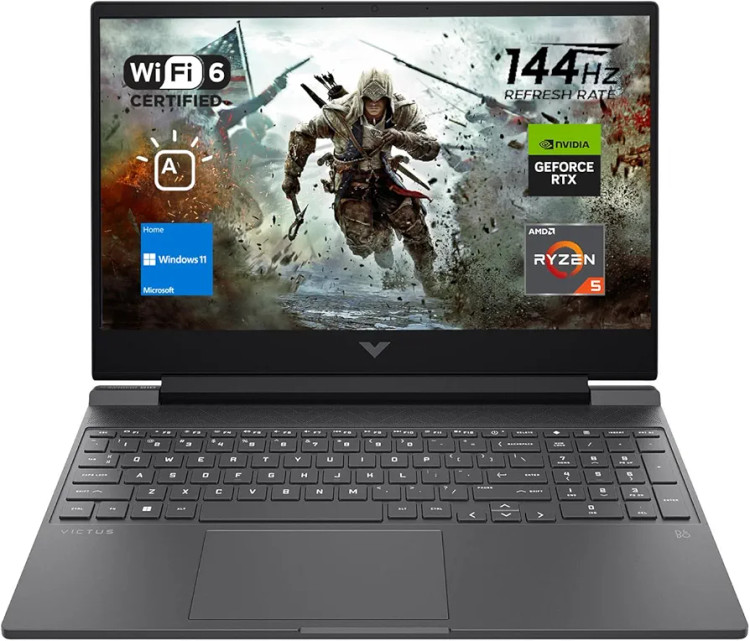 لپ تاپ اچ پی - Hp Victus 16 Ryzen5-6600H 16GB 1TB SSD 4GB RTX 3050Ti 16"FHD 144Hz