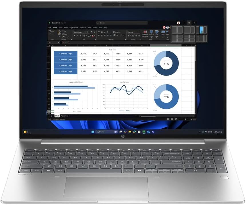 لپ تاپ اچ پی - HP ProBook 460 G11 Intel Core Ultra 5-125U 8GB 512GB SSD INTEL R 16.0 WUXGA