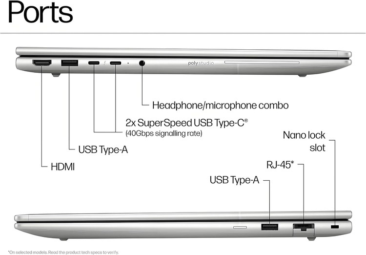 لپ تاپ اچ پی - HP ELITEBOOK 6 G1A 16 RYZEN 7-250W 16GB 512GB 512MB-AMD NPU 16.1 WUXGA