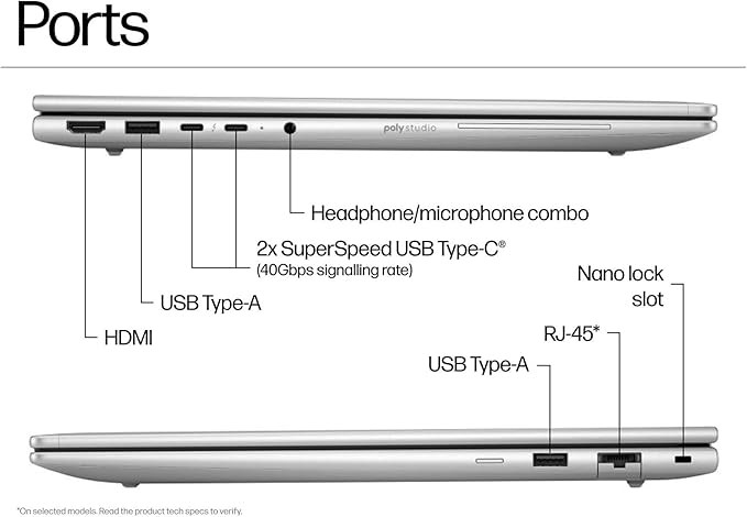 لپ تاپ اچ پی - HP ELITEBOOK 6 G1i 16 ULTRA 7-255U 16GB 512GB INTEL+NPU 16.1 WUXGA