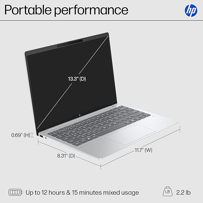 لپ تاپ اچ پی - HP OMNIBOOK 7 AERO 13 RYZENAI 7-350 32GB 512GB 512 AMD 13.3 WUXGA