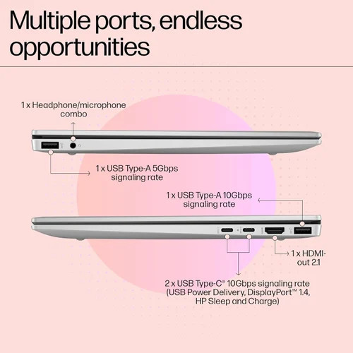 لپ تاپ اچ پی - +HP PAVILION AERO-13 RYZEN 5-8640U 16GB 512GB 512AMD 13.3 WUXGA