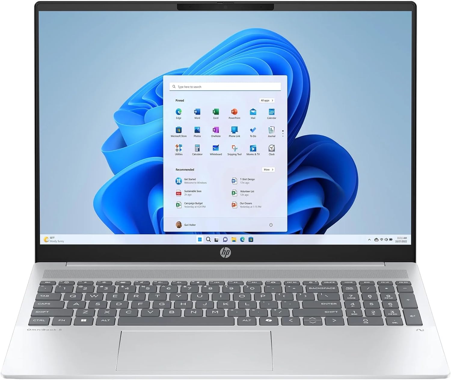 لپ تاپ اچ پی - HP Omnibook 5-16 Ryzen 5-8540U 8GB 256GB SSD AMD 740M Radeon 15.6"WUXGA
