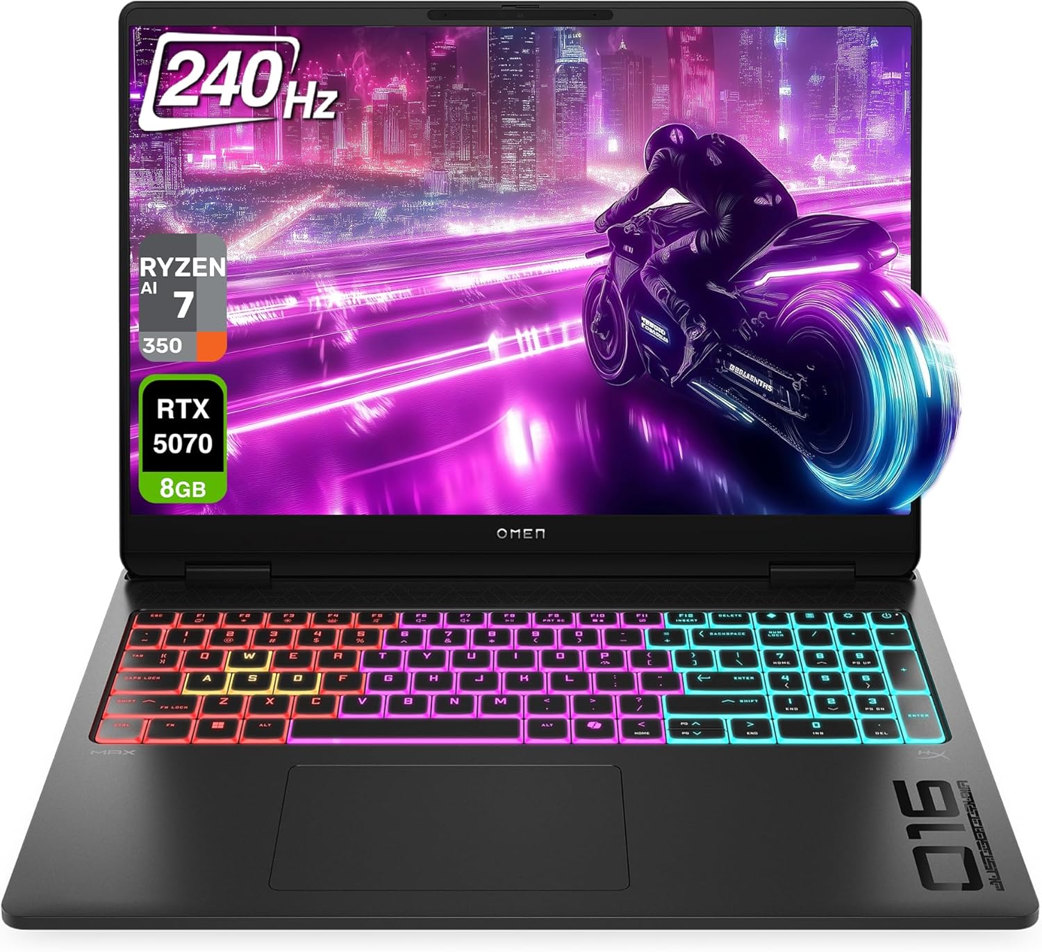 لپ تاپ اچ پی _ HP OMEN 16 Ryzen AI 7-350W 16GB-DDR5 1TB SSD 8GB RTX 5060 2K 240Hz inch 16