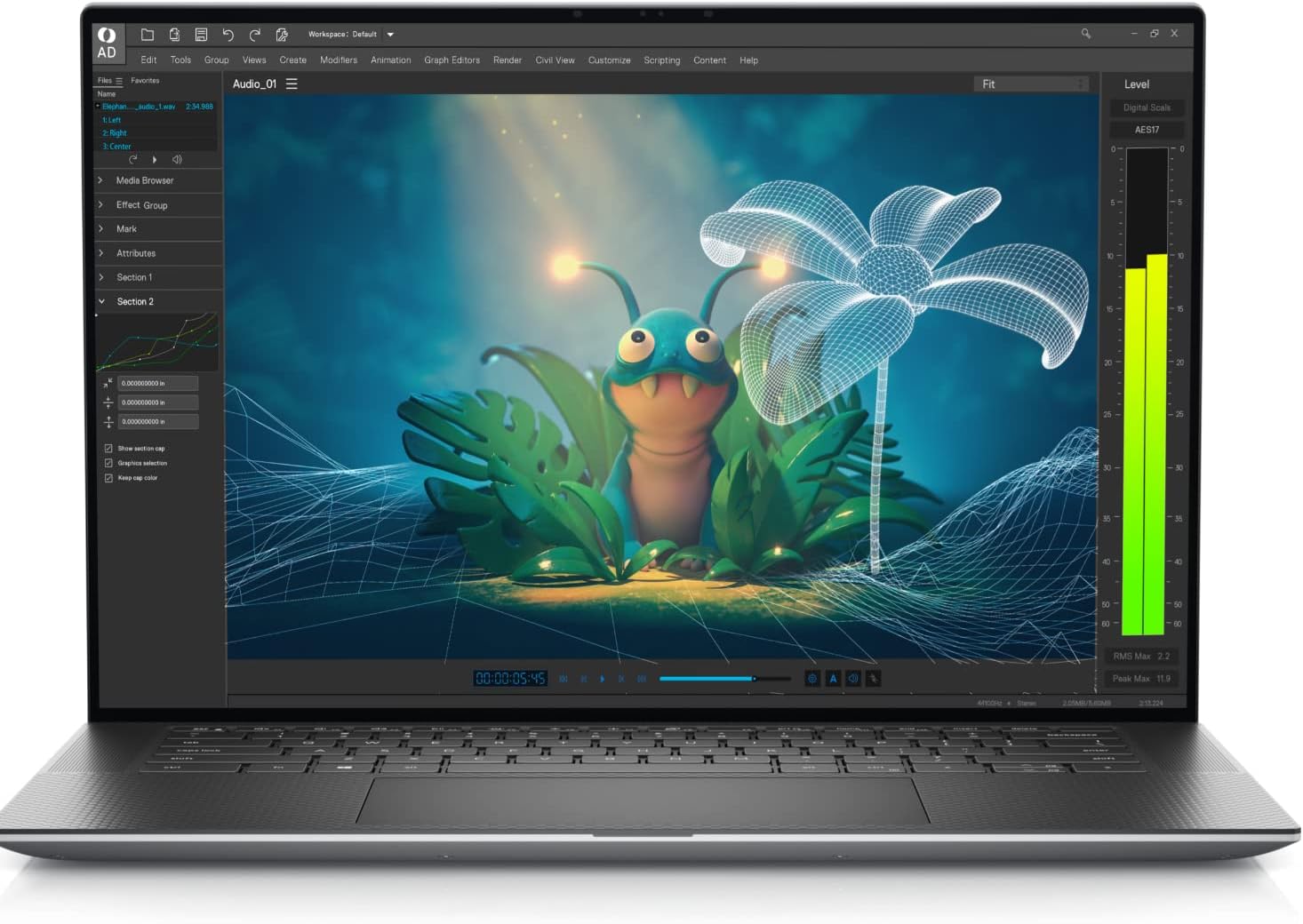 لپ تاپ دل - DELL Latitude 5570 CORE I9-12900H 16GB 512GB SSD 8GB RTX 4K TOUCH A++ A2000 15.6 inch