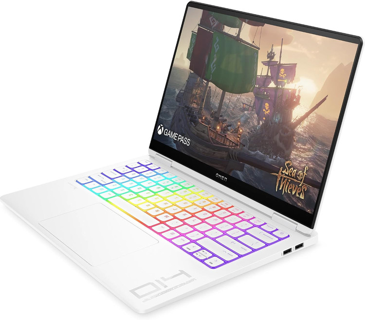 لپ تاپ اچ پی - HP OMEN Transcend 14 Ultra 7-155H 16GB 1TB SSD 8GB RTX 4060 14.1 inch 2K 120Hz - WHITE