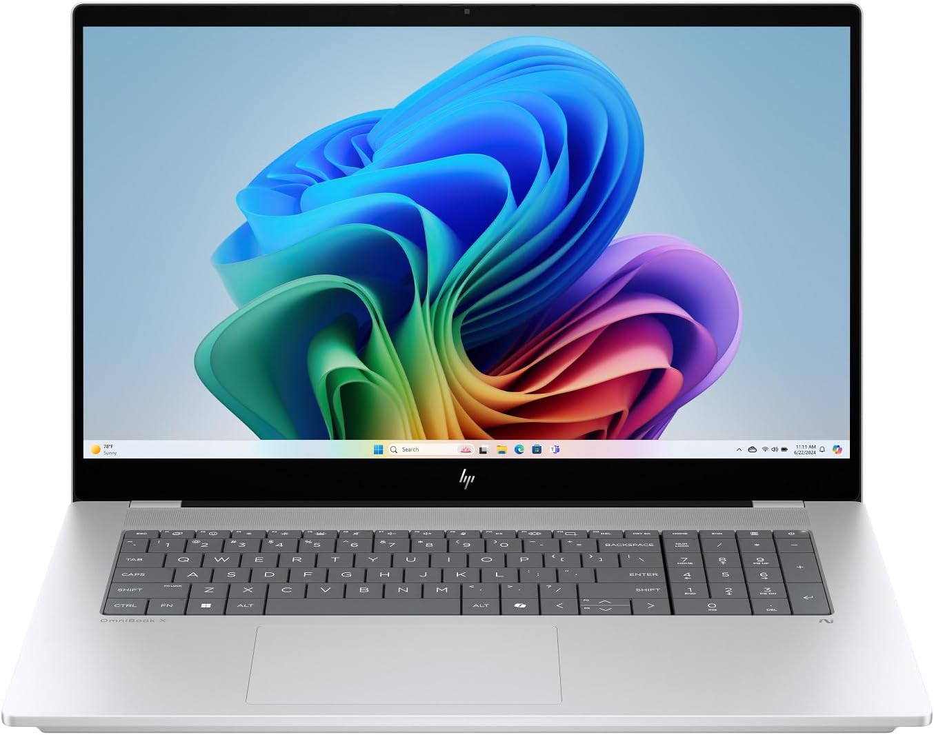 لپ تاپ اچ پی - HP OMNIBOOK X 17 ULTRA 7-258V 32GB DDR5 1TB SSD INTEL R 17.1 inch WUXGA TOUCH SILVER