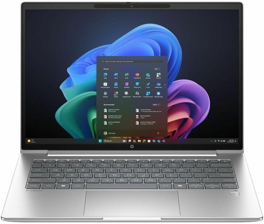 لپ تاپ اچ پی - HP ProBook 4 G1q 14 SNAPDRAGON ORYON 16GB 512GB SSD QUALCOMADRENO+NPU 14.1 inch WUXGA