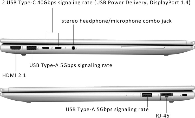 لپ تاپ اچ پی - HP ELITEBOOK 665 G11 RYZEN 5 PRO 7535U 16GB DDR5 512GB SSD AMD 512 16.1 inch WUXGA