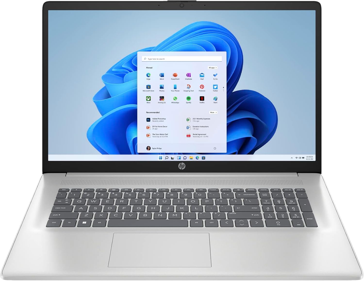لپ تاپ اچ پی - HP 17 Ryzen 5-7520U 16GB 512GB SSD AMD Radeon 17 inch WUXGA