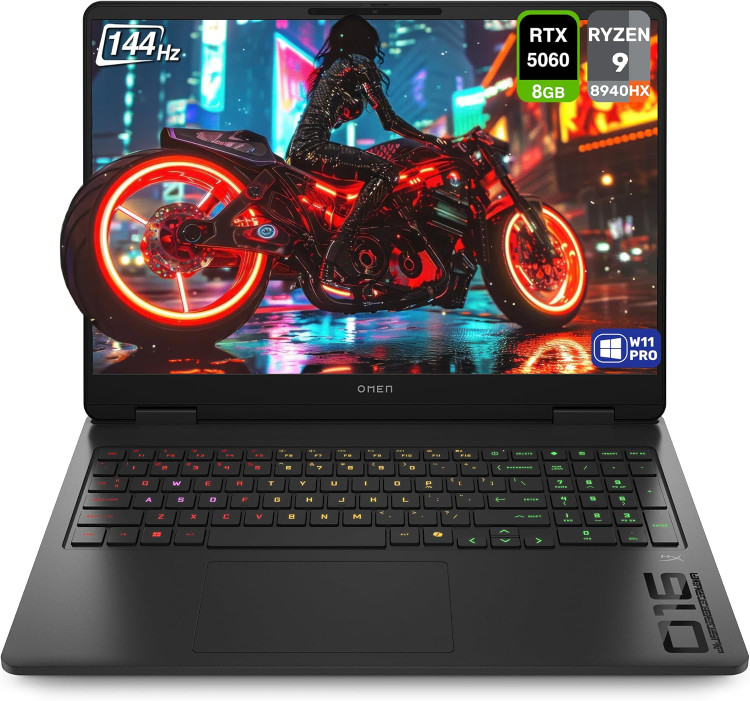 لپ تاپ اچ پی - HP OMEN GAMING 16 Ryzen AI 9-365W 16GB DDR5 1TB SSD 8GB RTX 5070 16.1 inch WUXGA 165HZ
